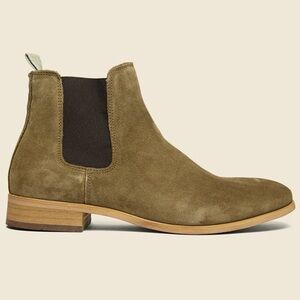 Shoe The Bear Dev Chelsea Boot Tobacco Suede Leather Taupe Tan Brown Mens 41